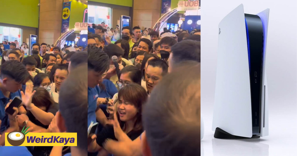 Credit Card Event Turns Chaotic At Midvalley KL As M’sians Scuffle For PS5 & Hairdryers 