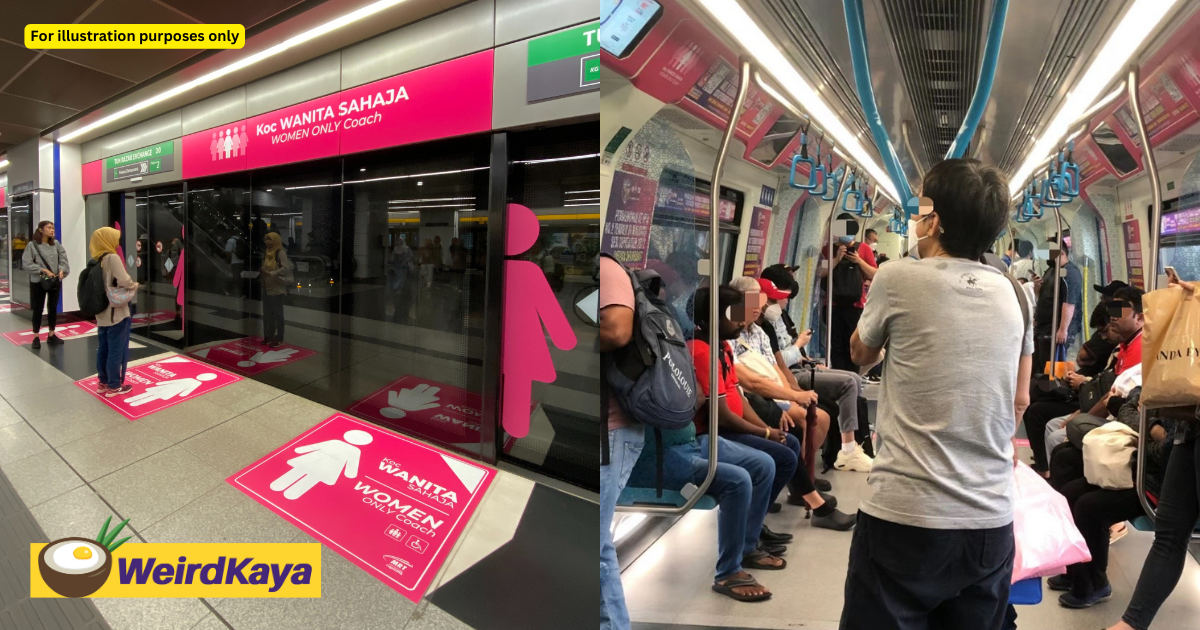 M'sian shocked to see men occupying female-only coach & not giving a seat to elderly woman | weirdkaya