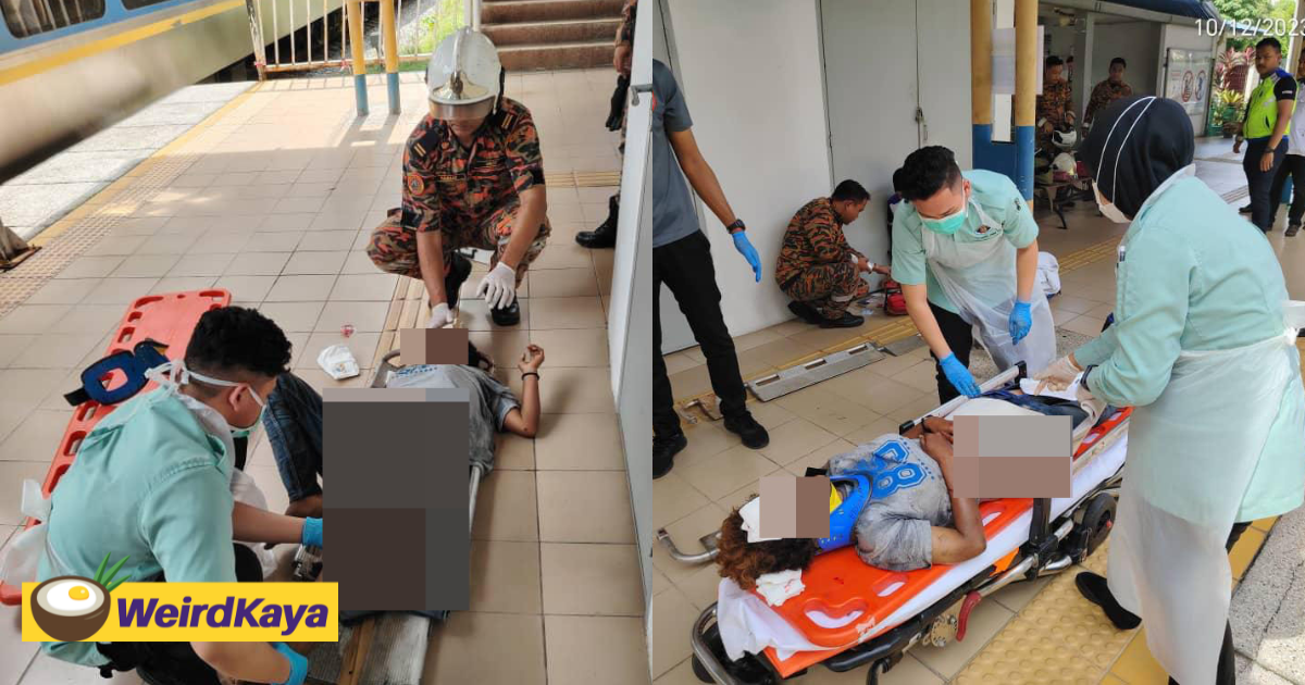 M’sian woman jumps in front of ktm train in kl, left severely injured | weirdkaya