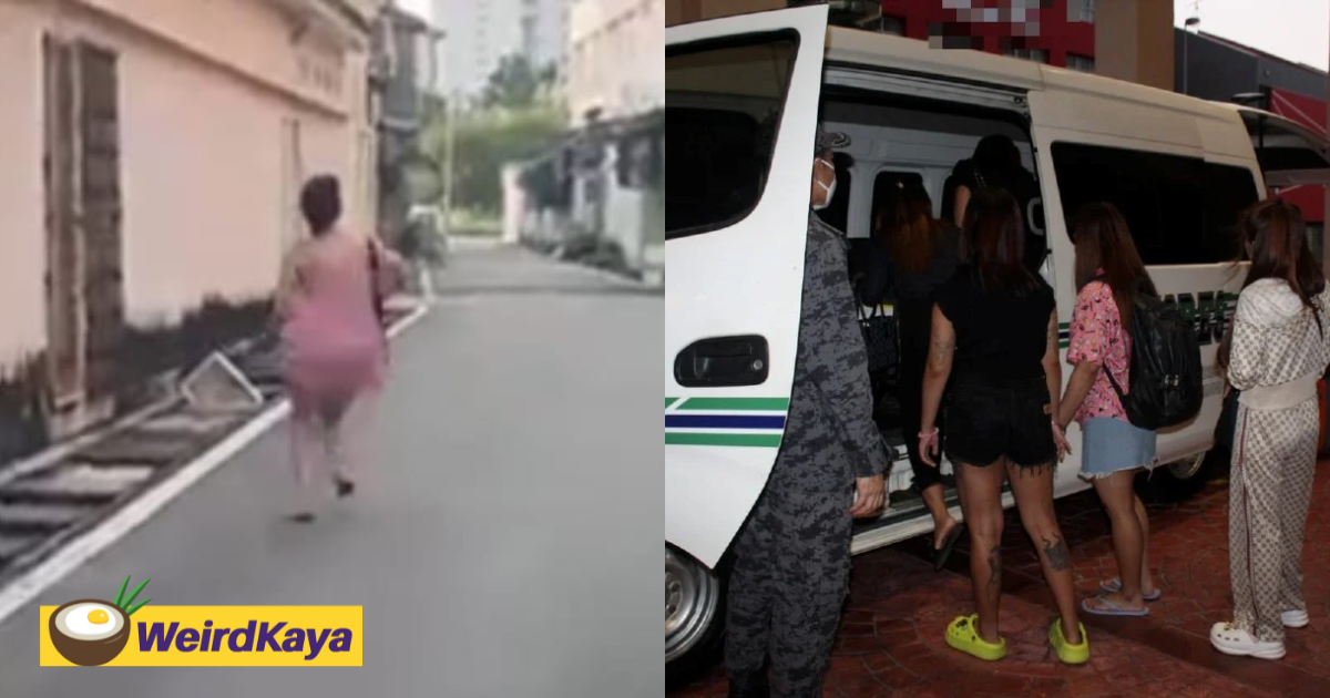 Thai woman jumps from 3rd floor in melaka to avoid arrest, still gets caught in the end | weirdkaya
