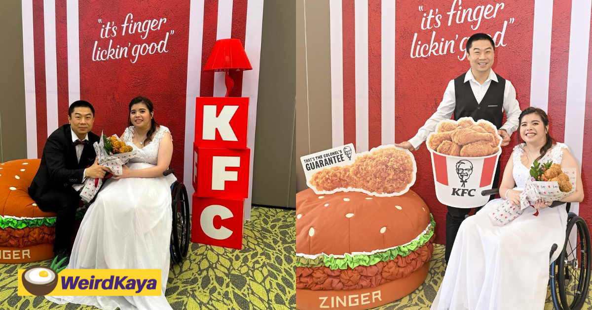 Sg couple holds kfc-themed wedding as it was where they had their 1st date | weirdkaya