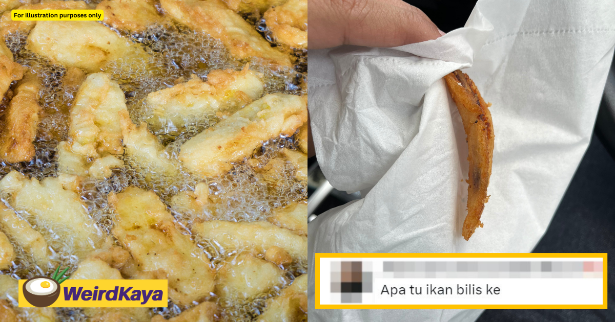 M'sian man stunned after paying rm2 for banana fritters which looked like ikan bilis | weirdkaya