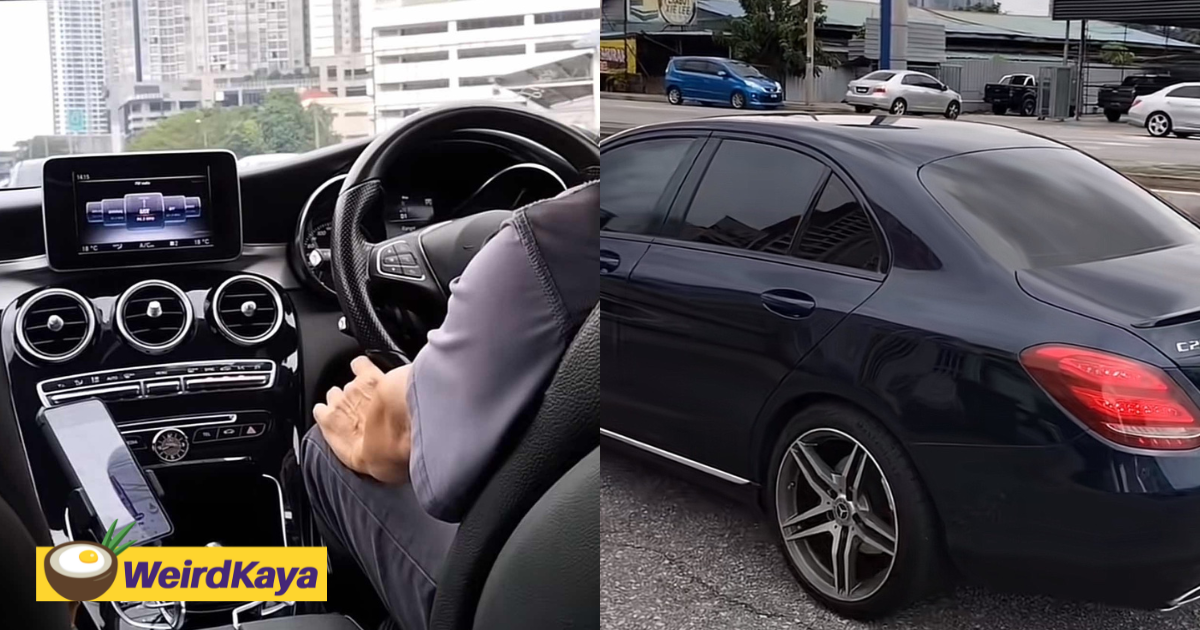 M'sian uncle uses mercedes to earn money as grab driver, says he's bored of staying home | weirdkaya