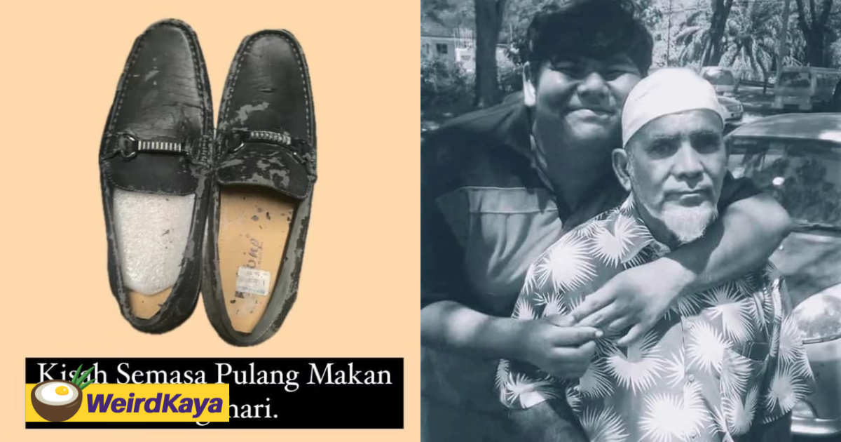 M'sian father buys rm8 secondhand black shoes to attend son's graduation, touches netizens' hearts | weirdkaya