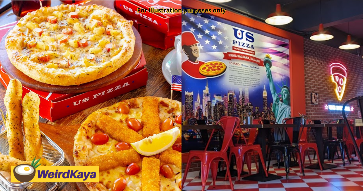Us pizza at prima saujana outlet clarifies 'us' stands for 'kita' in malay | weirdkaya