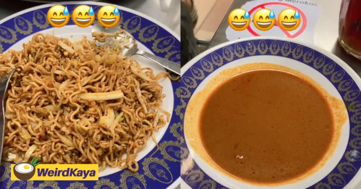 M'sian orders maggi kari soup at puchong mamak but ends up getting maggi goreng and curry | weirdkaya