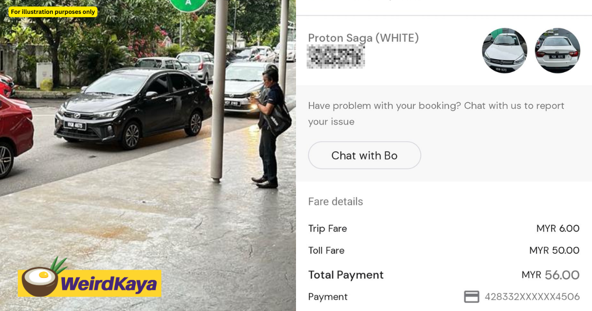 M'sian man charged rm50 extra for 4km journey by e-hailing driver who never reached pickup point | weirdkaya