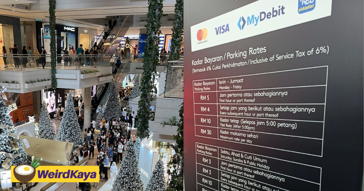 Newly-opened the exchange trx mall's parking fee set at rm5 for 1st hour on weekdays, sparks mixed reactions | weirdkaya
