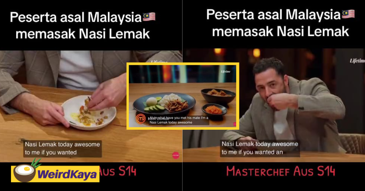 Masterchef australia judges eat nasi lemak with their hands & it can’t get any more m’sian than this | weirdkaya
