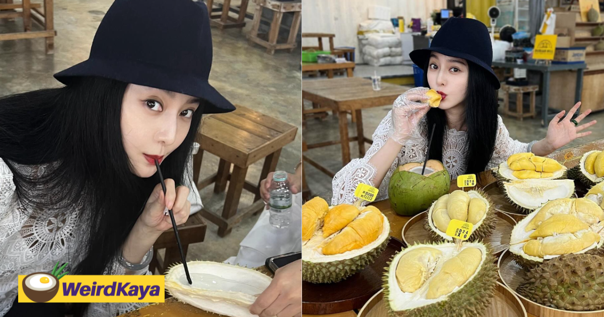 China actress fan bingbing tries various durian types in ss2, says all of them are 'sedap' | weirdkaya