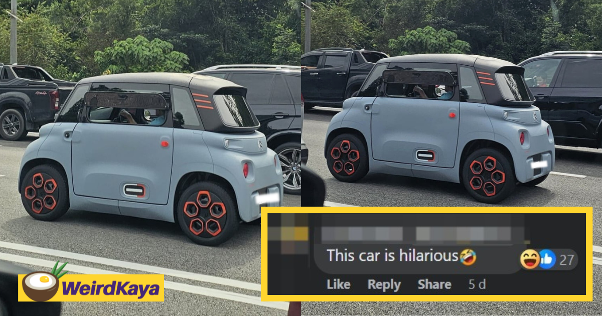 M'sian netizens amused by pint-sized electric car roaming in kl | weirdkaya