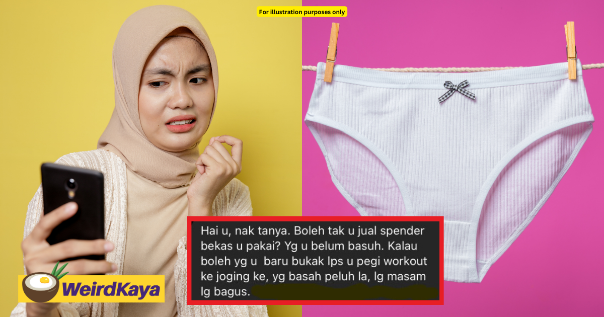 M’sian influencer disgusted after man requests to buy her used & sweaty underwear | weirdkaya