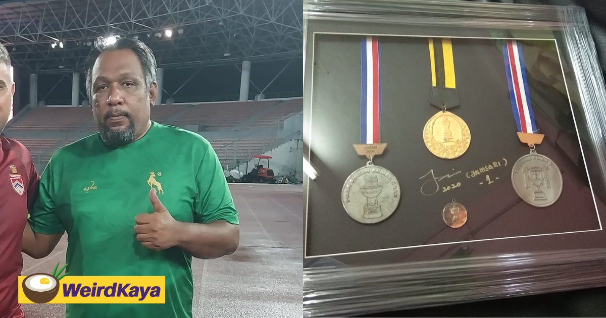 M'sian football legend auctions medals for rm30k after he wasn't paid a salary for months | weirdkaya