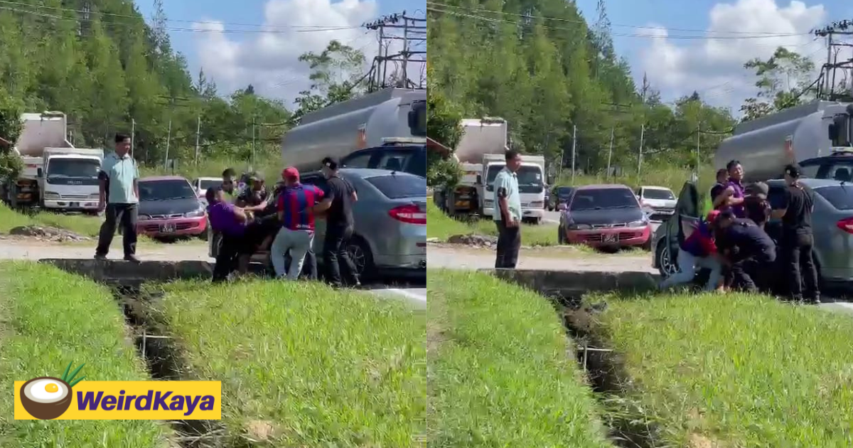 Sabah man tries to steal car with 6 students still inside, gets caught by police | weirdkaya