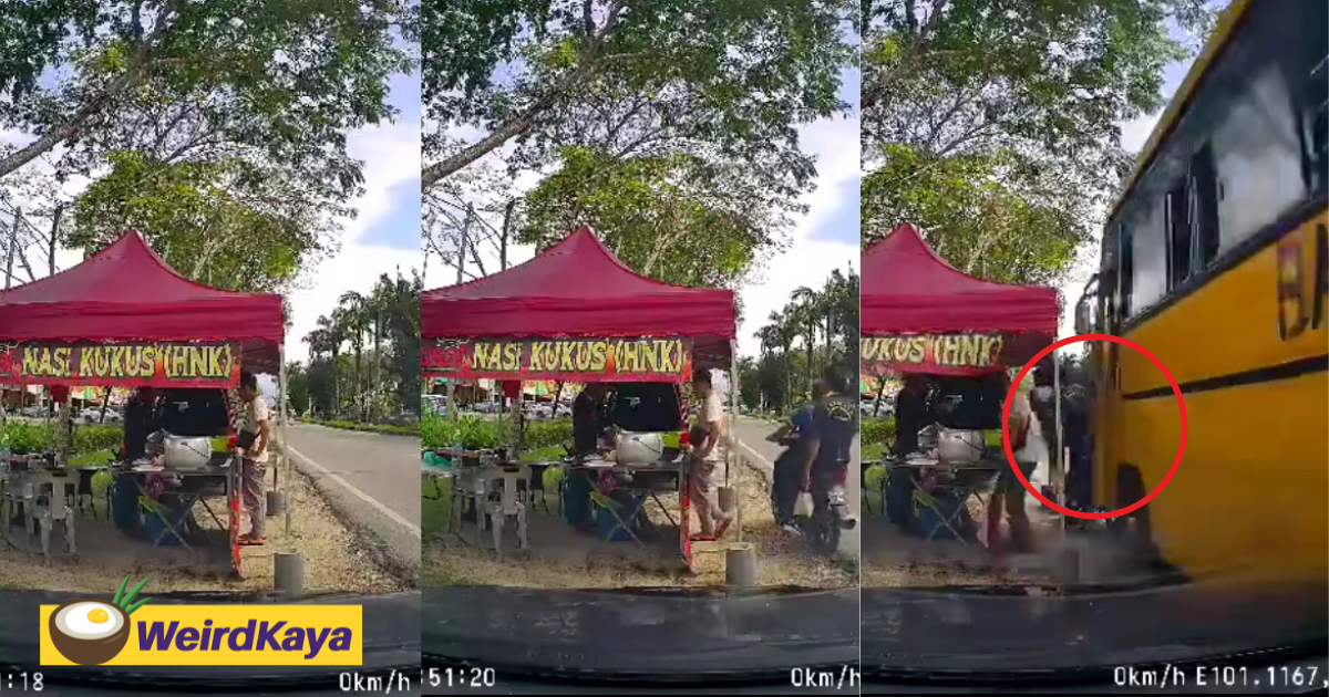 2 m'sian motorcyclists injured after bus rams into them out of nowhere in ipoh  | weirdkaya