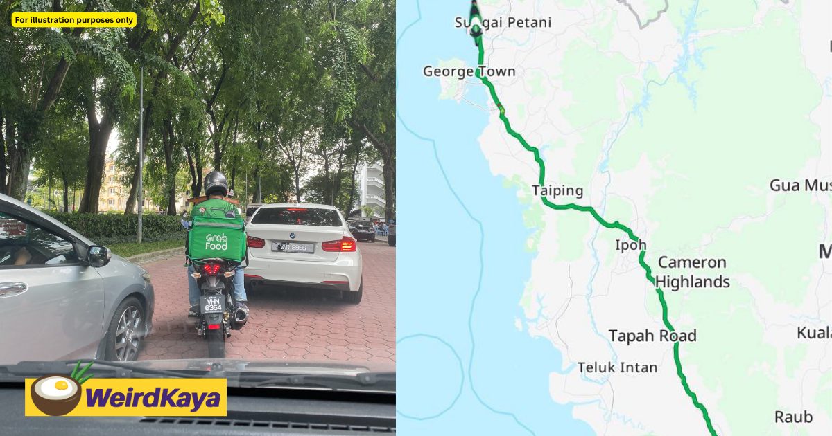 M'sian woman shocked to see grab rider coming from sungai petani to deliver item to bangsar | weirdkaya