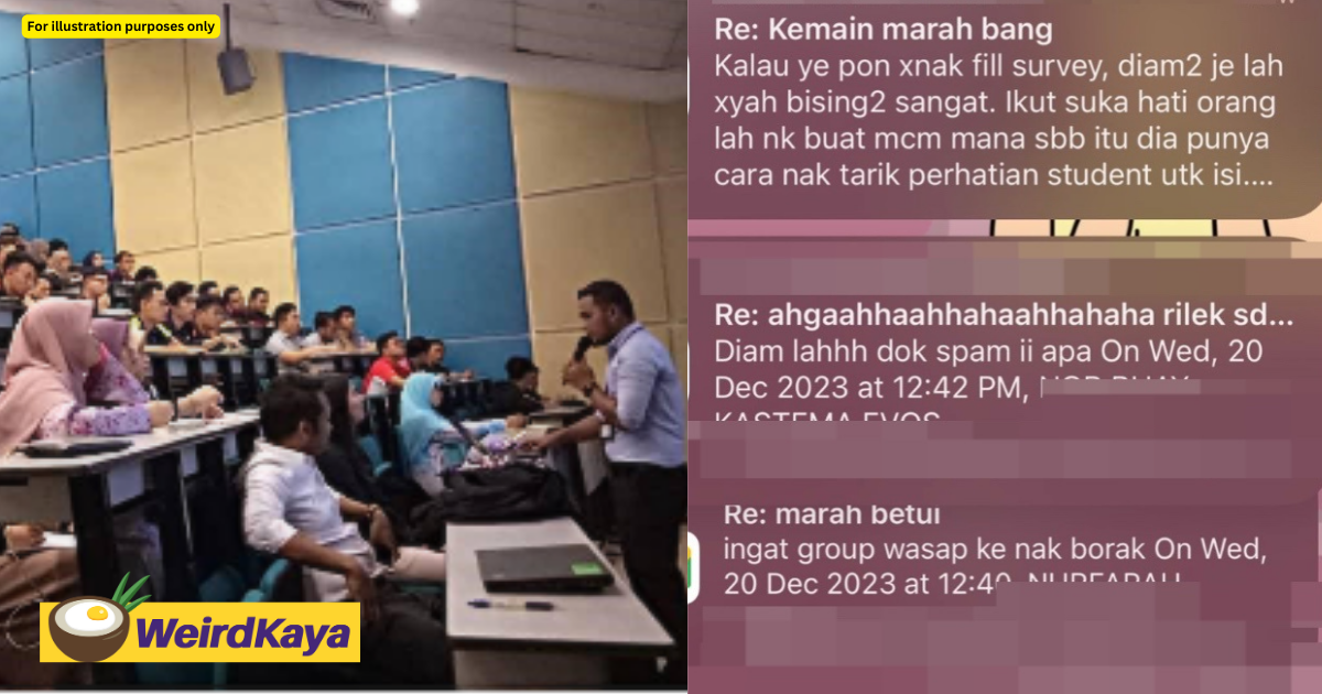 Uitm’s official email gets spammed after one of its students used it for fyp survey | weirdkaya
