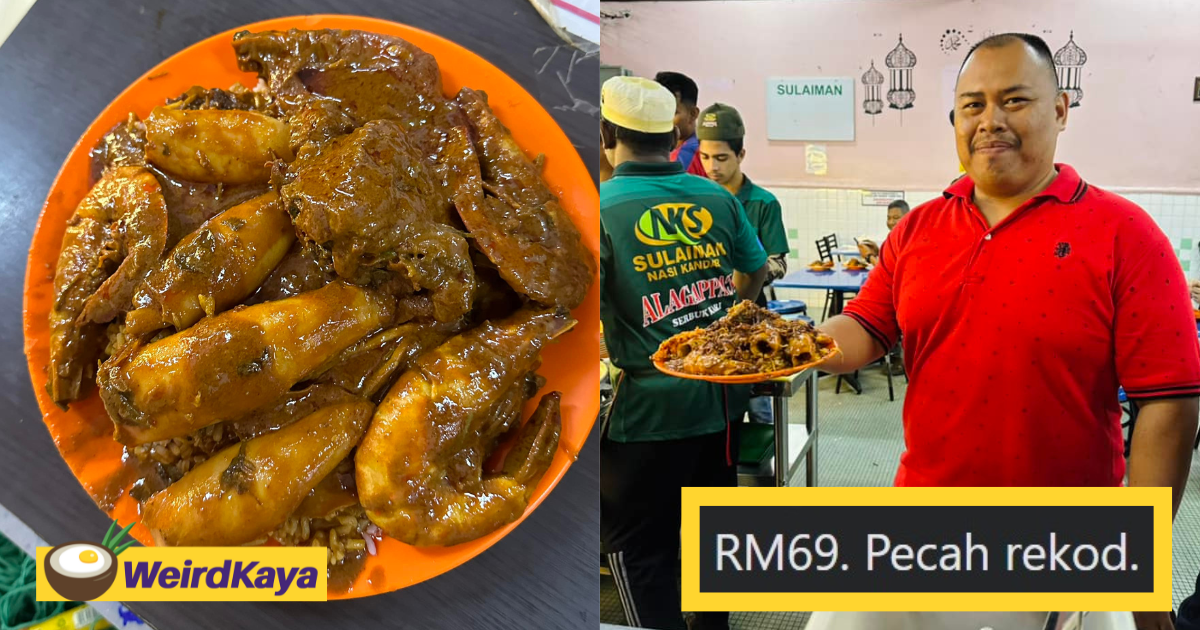 M'sian customer sets record for ordering rm69 nasi kandar meal in penang | weirdkaya