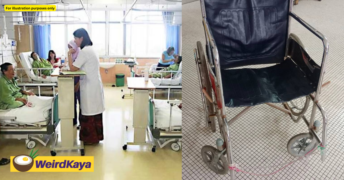 Deteriorating wheelchairs at johor hospital spark concern, moh to take action | weirdkaya