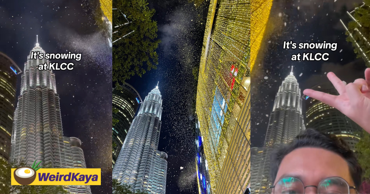 Viral Video Shows KLCC Surrounded By Snow, M'sian Netizens Amused