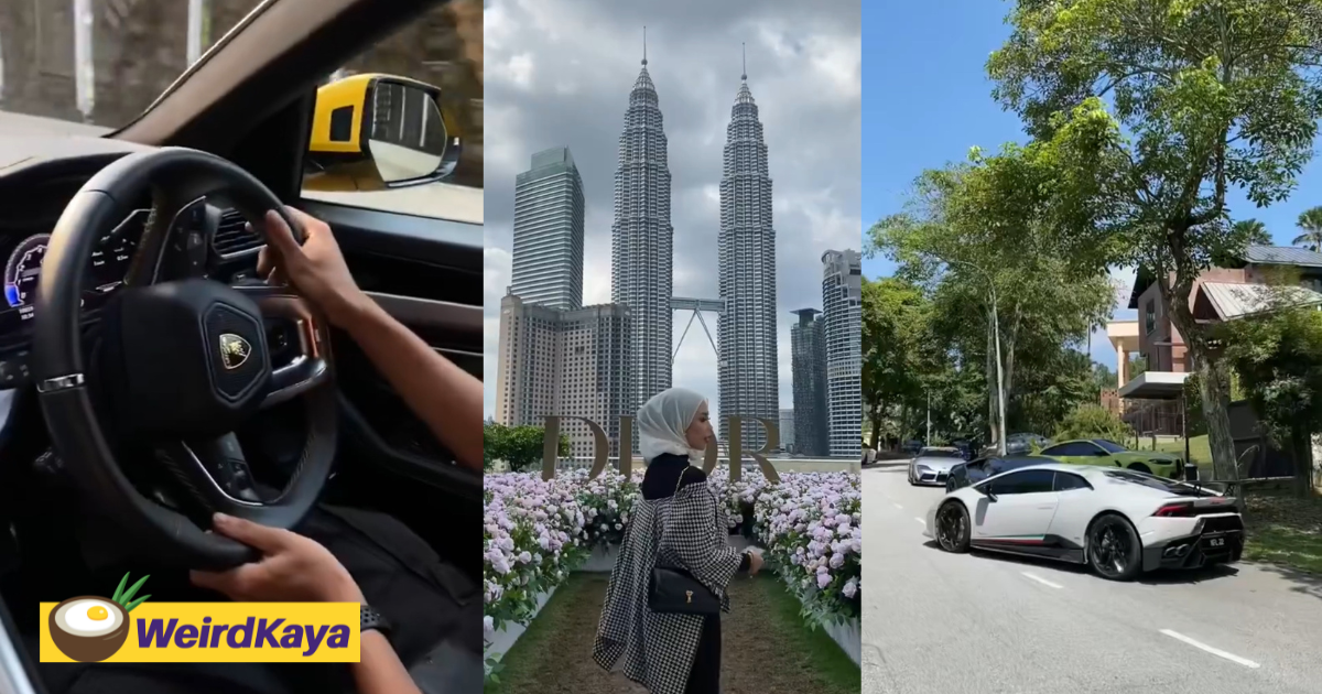 Uitm student bashed for driving a lamborghini, claims she was only collaborating with brands | weirdkaya