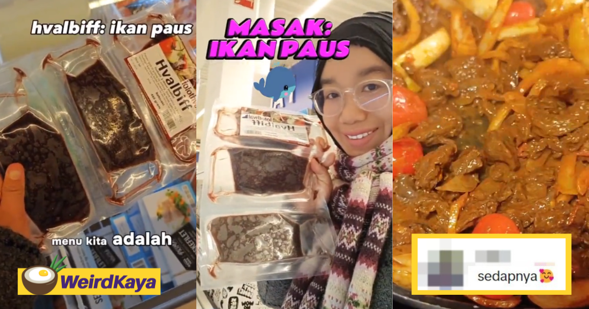 M'sian woman shares on how to cook whale meat, makes netizens salivate over it | weirdkaya