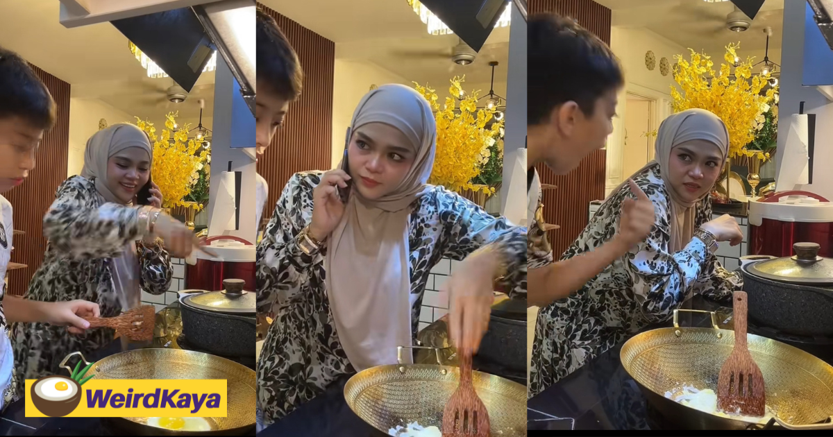 M’sian boy’s attempt in making scrambled eggs goes hilariously wrong in viral clip | weirdkaya