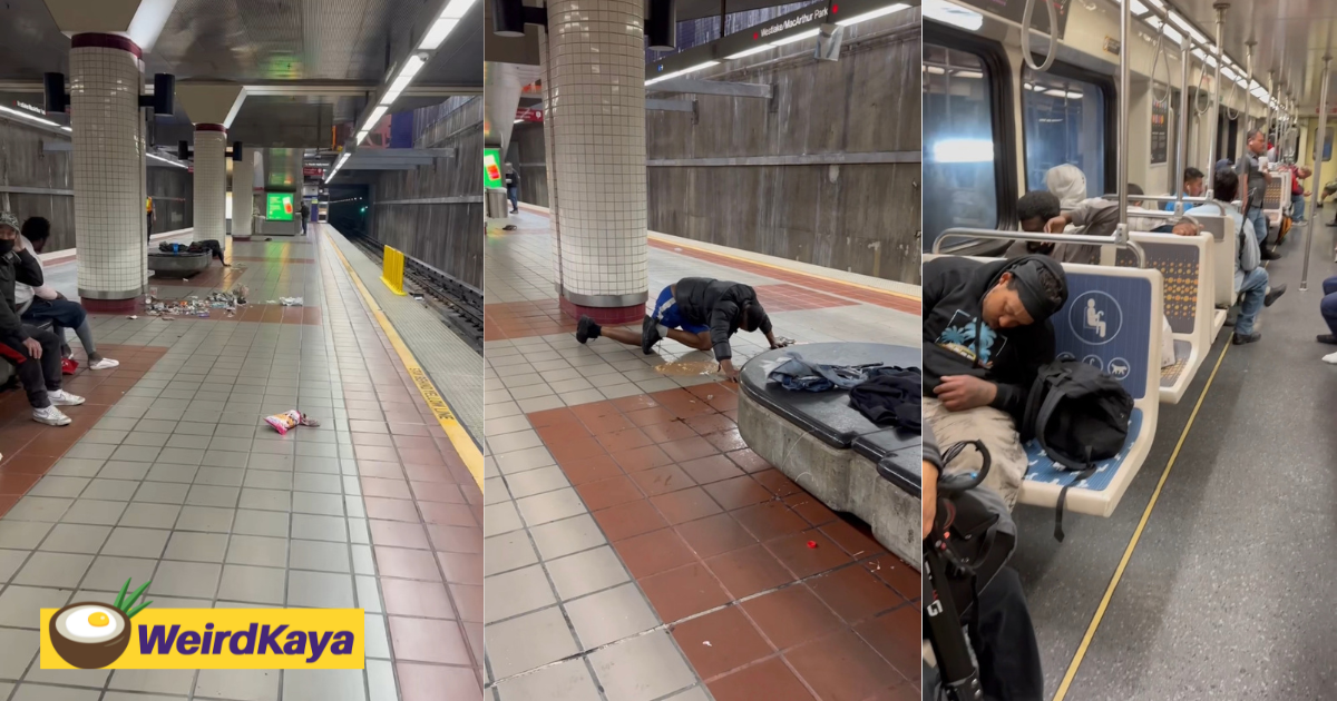 M'sian shows clip of filthy metro station in la, netizens say they won't complain anymore  | weirdkaya