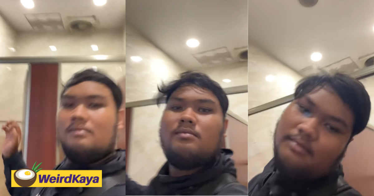 'didn't get to poop' — m'sian man grooves to cny music inside toilet & it's seriously a mood | weirdkaya