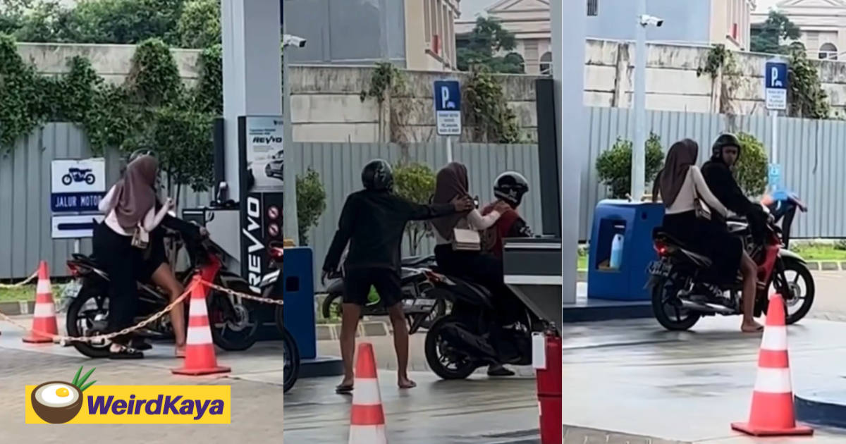 Woman Mistakenly Sits On Another Man's Bike, Leaving Her Partner Annoyed