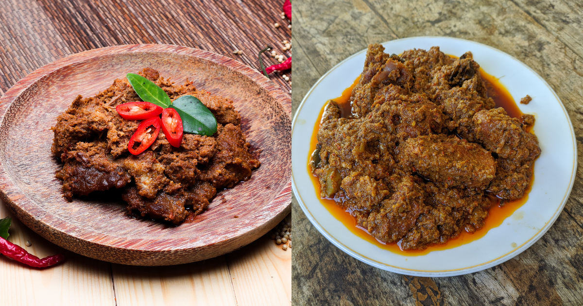 Beef and chicken rendang