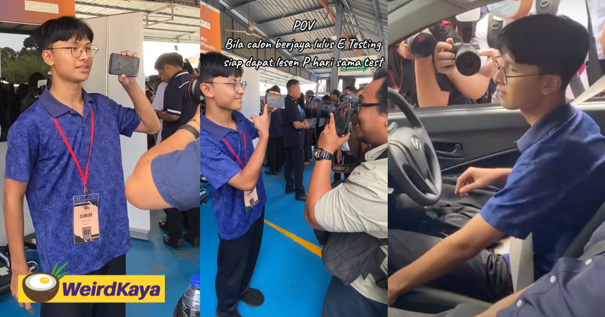 This m'sian teen just became the 1st to obtain driver's license under new 'etesting' system | weirdkaya