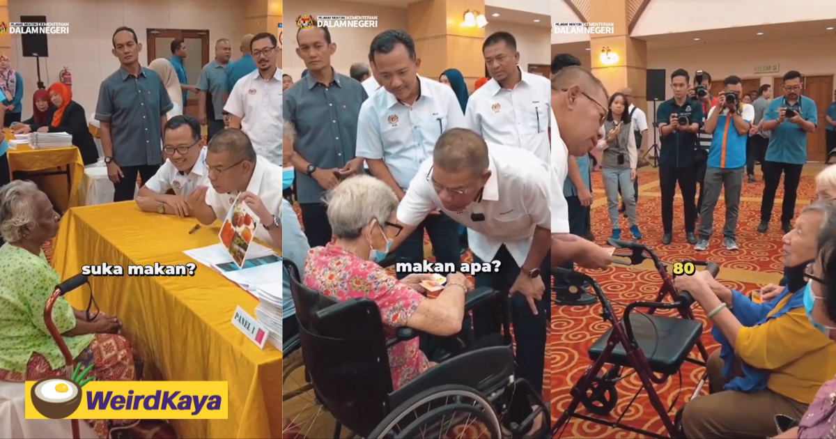 Home minister shares clip old people taking citizenship bm test, sparks mixed reactions | weirdkaya