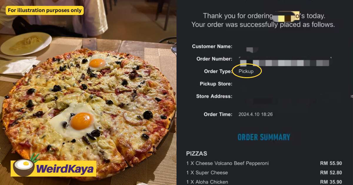 M'sian slams pizza store for not sending order after 1 week, but turned out she chose pickup | weirdkaya