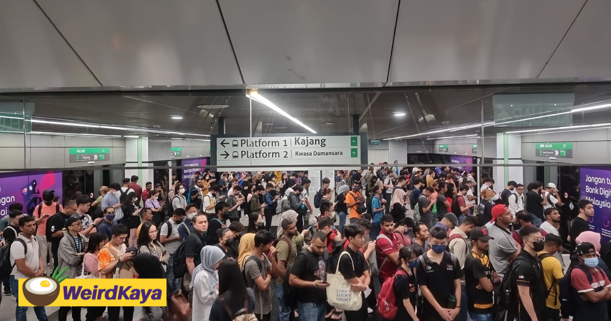 M'sian commuters fume after mrt kajang line has technical glitch, causing massive delays this morning | weirdkaya