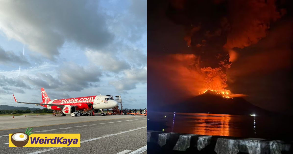 Mas and airasia cancel flights following volcano eruption in indonesia