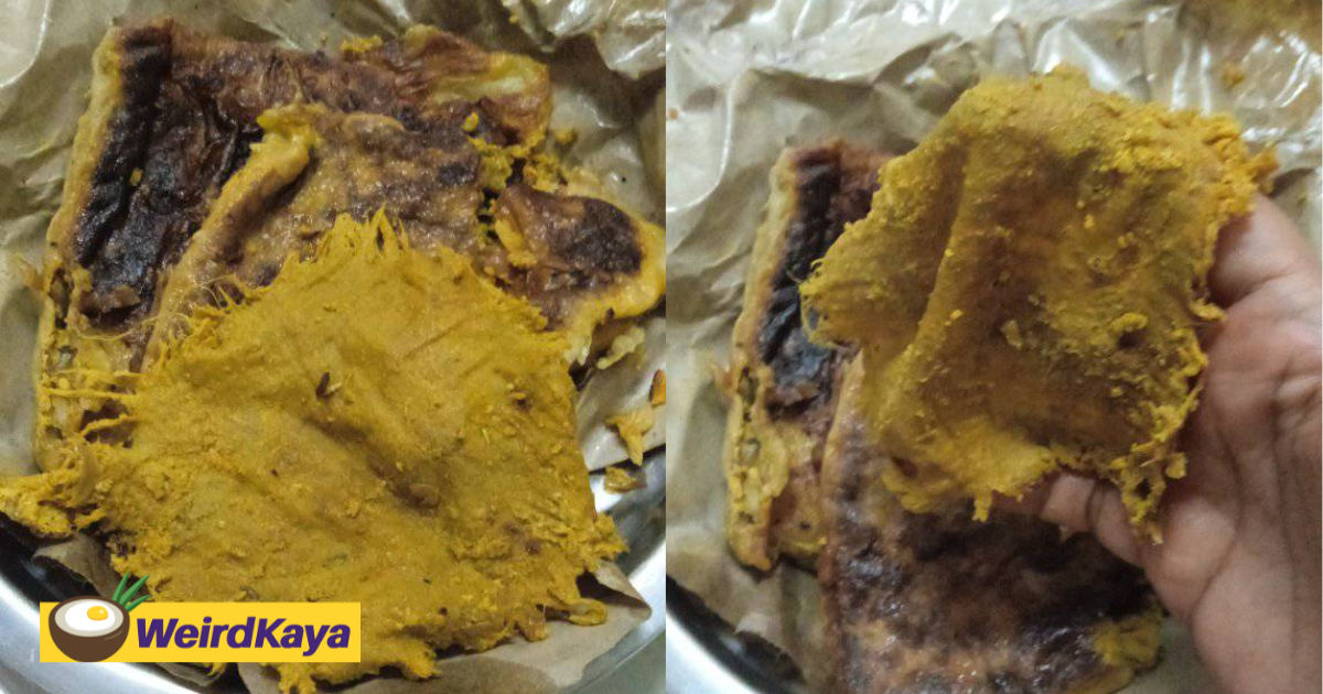 M'sian Woman Disgusted To Find Ragged Cloth Inside Murtabak She Bought From Bazaar