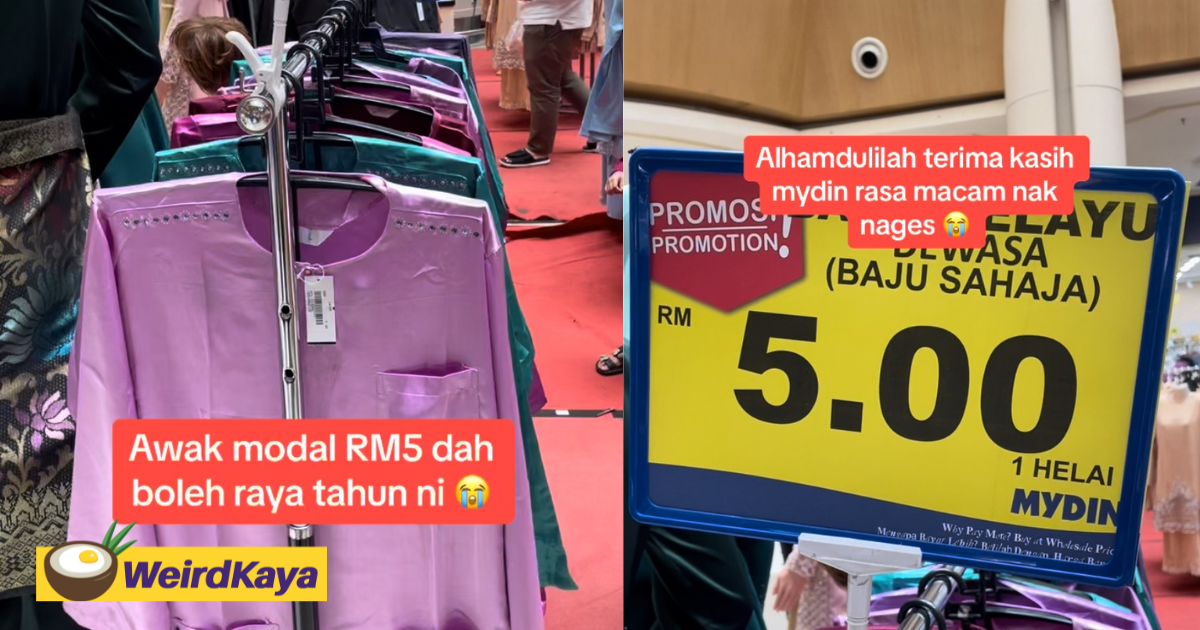 Mydin offers baju raya for just rm5, gets praised for its affordability | weirdkaya