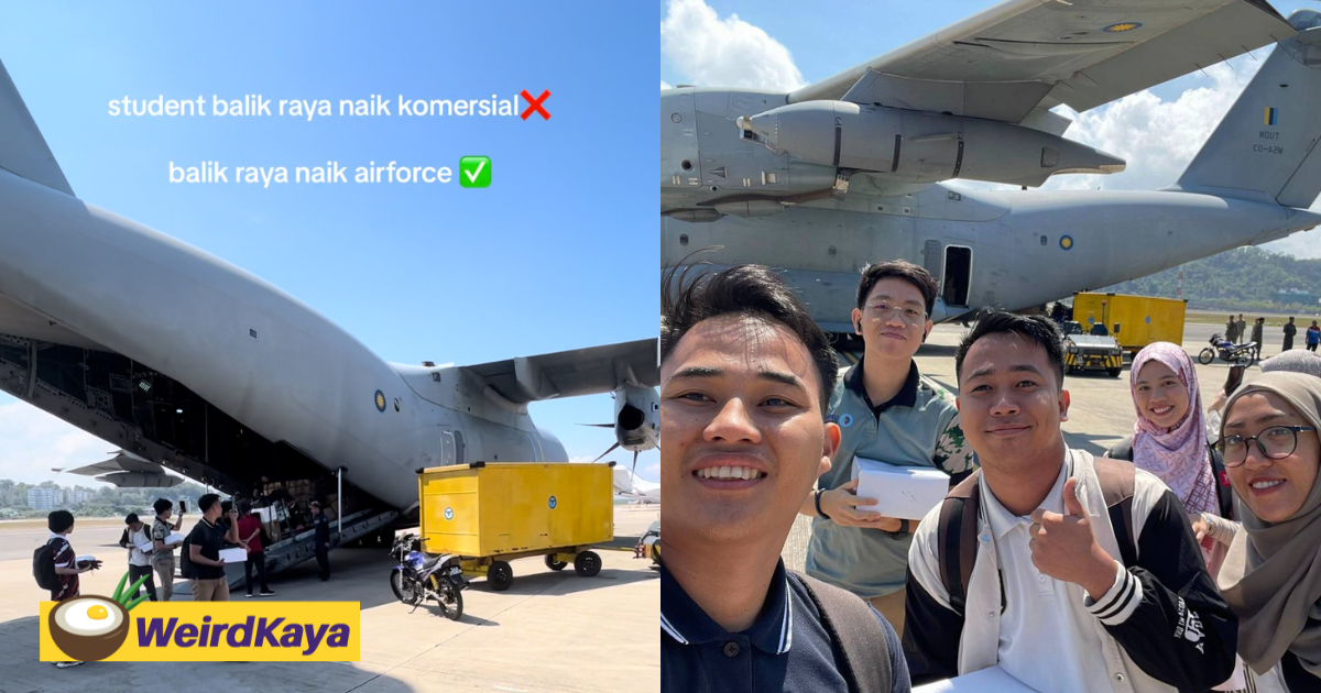 M’sian students fly to sabah on military plane as normal plane tickets were too expensive | weirdkaya