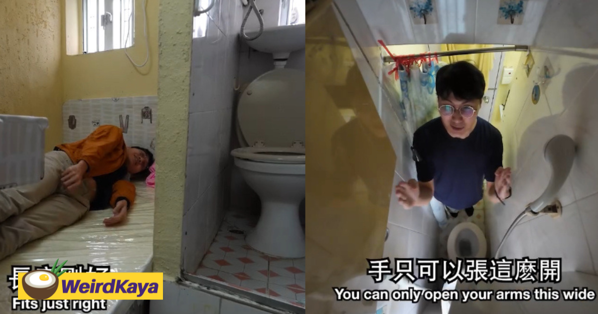 M'sian man shares his experience living inside 79 sq ft 'coffin home' in hk | weirdkaya