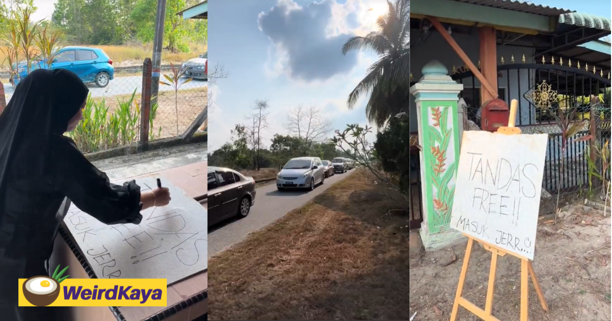 M'sian woman offers her toilet to those stuck in raya jam to use | weirdkaya