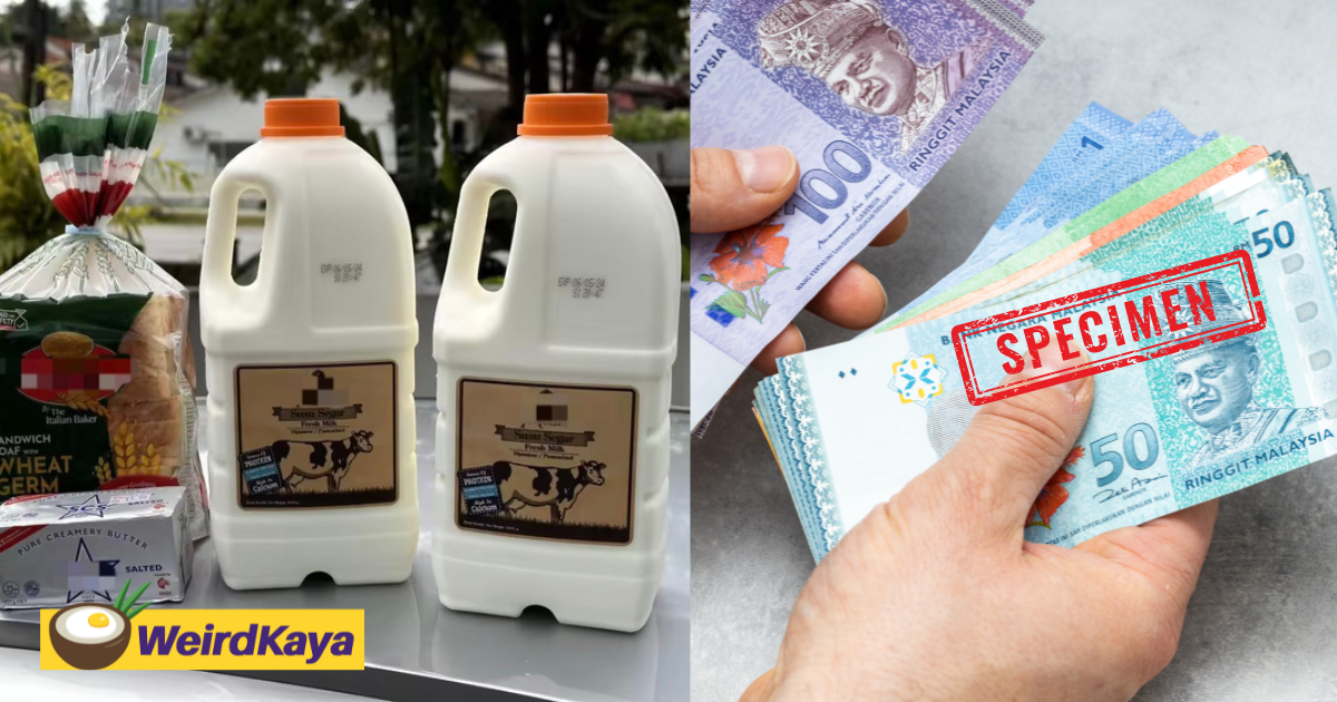 M'sian shocked by rm50 bill after buying bread, butter, & milk at convenience store | weirdkaya