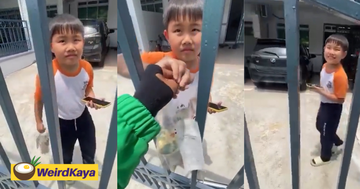 M'sian kid confused by abang grab who spoke mandarin as he didn’t understand a word | weirdkaya
