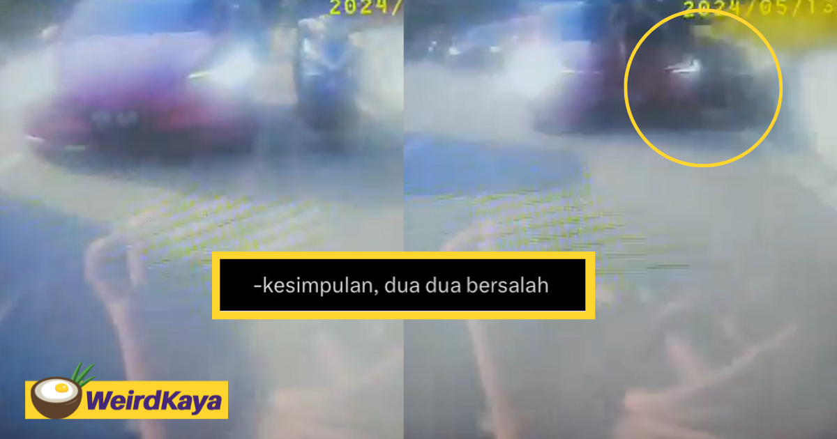 Tesla driver rams into m'sian motorcyclist who hit side mirror out of anger | weirdkaya