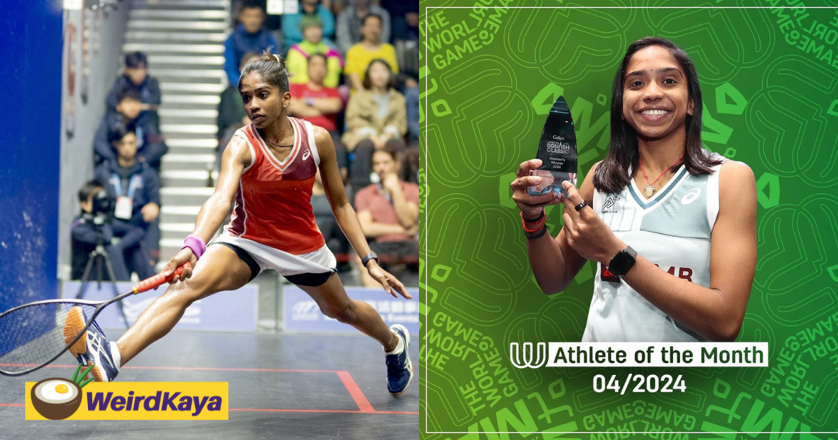 M'sian squash player sivasangari subramaniam named world games athlete of april 2024 | weirdkaya