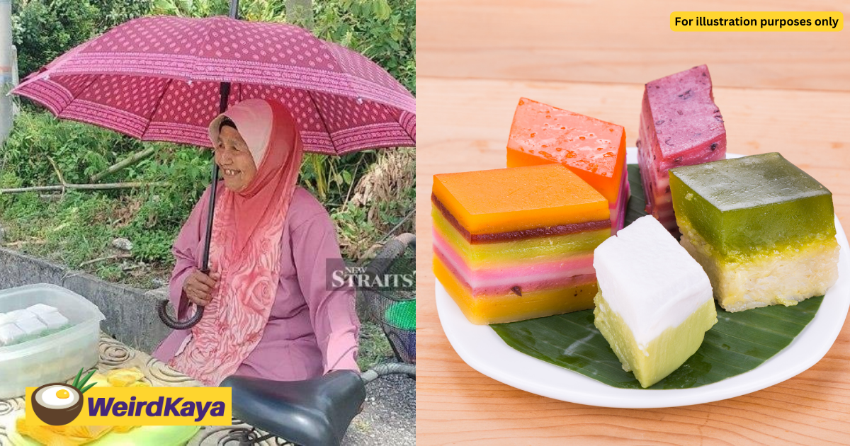 82yo m'sian woman finds joy in selling kuih for 21 years despite earning rm10 daily | weirdkaya