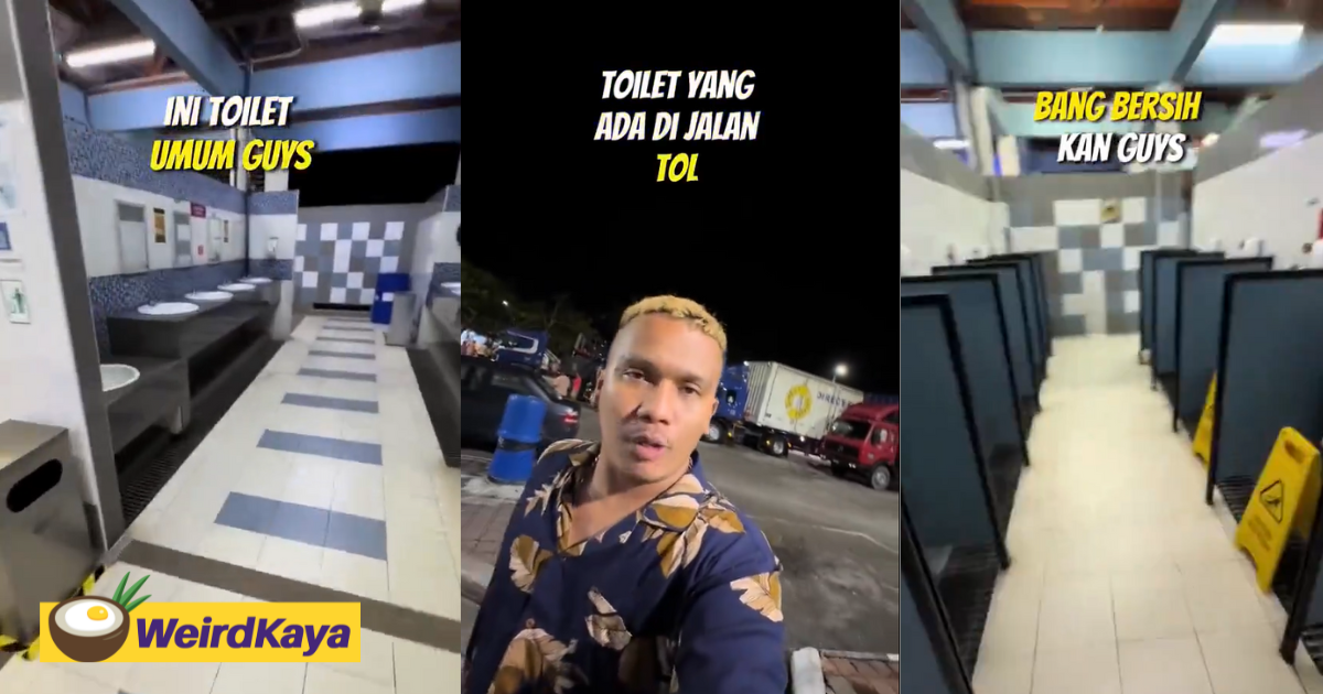 'like a mall' — indonesian man praises m'sian r&r toilet for how clean it is | weirdkaya