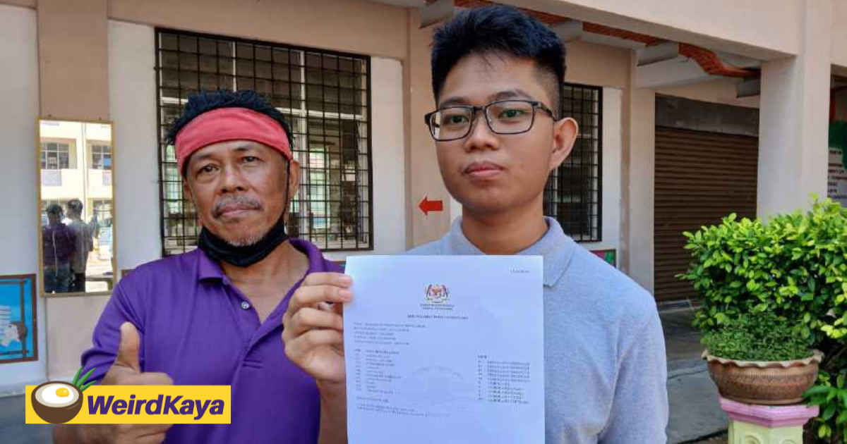 Son of m'sian ice delivery truck driver secures 10as for spm 2023 | weirdkaya