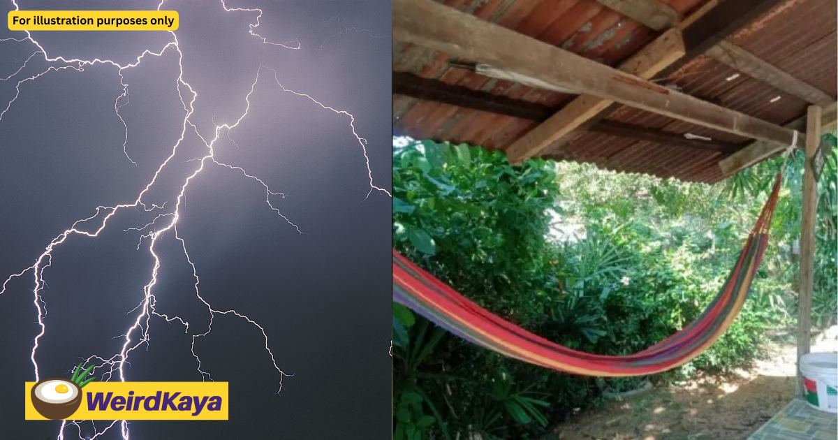 31yo m'sian man killed by lightning strike while lazing on a hammock | weirdkaya