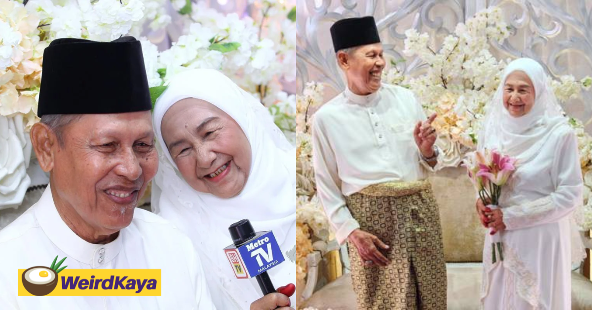 M'sian woman with 44 grandkids and 15 great-grandkids ties the knot at 78yo | weirdkaya